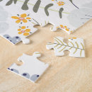 Recherche de jaune et gris puzzles Floral