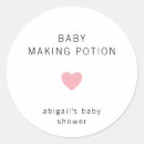 Search for pink and black baby shower stickers Modern