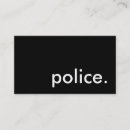 Search for police business cards Professional