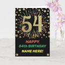 Search for 54th birthday cards 54 years old