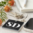 Search for sophisticated keychains Monogrammed