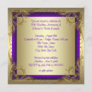 Search for purple and gold wedding invitations 50th