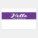 Search for purple name tags stickers Script