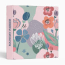 Search for flower illustrations binders Cute