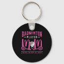 Search for badminton player keychains Birthday