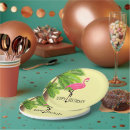 Search for pink flamingo plates Palm trees