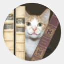 Search for cats and books stickers Read