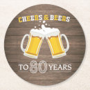 Search for 80th birthday coasters Adult birthday party