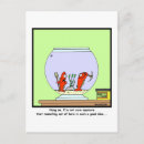 Recherche de poissons rouges cartes postales Humour
