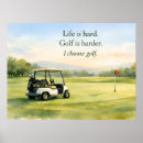 Search for golf quotes posters Green