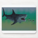 Search for shark attack mousepads Fish