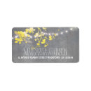 Search for twinkle lights return address labels Rustic