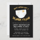 Search for dadchelor party invitations Diaper keg party