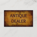 Recherche de revendeurs cartes visite Antique