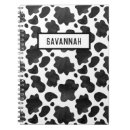 Search for cow pattern notebooks Black and white