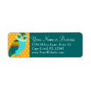 Search for cafe return address labels Teal