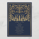 Search for royal blue wedding programs Floral