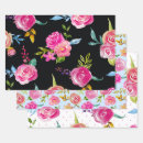 Search for watercolour roses wrapping paper For her