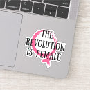 Recherche de symbole féministe autocollants Rose