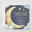 Search for moon and stars baby shower invitations Night