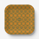 Search for african pattern paper plates Orange