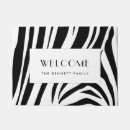 Search for zebra print doormats Safari