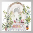 Recherche de motif marocain posters Aquarelle