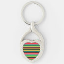Search for hearts black and white keychains Striped