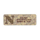 Search for letter n return address labels Initial