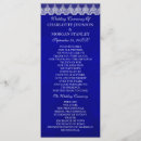 Search for royal blue wedding programs Vintage