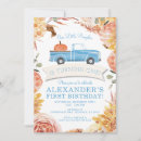 Search for little blue truck birthday invitations Autumn