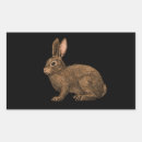 Search for bunnies rectangle stickers Woodland