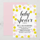 Search for pink and yellow baby shower invitations Girly