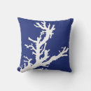 Recherche de branche corail coussins Bleu marine