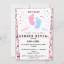 Search for botanical greenery gender reveal invitations Gold