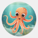 Search for cute octopus stickers Blue