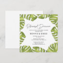 Search for tropical rehearsal dinner invitations Palm leaves