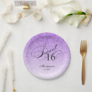 Search for purple sweet 16 plates Modern