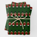 Search for nutcracker wrapping paper Green
