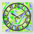 Search for abstract geometric shapes clocks Blue