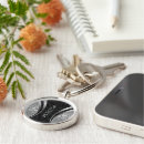 Search for floral damask keychains Black