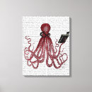 Search for vintage octopus canvas prints Steampunk