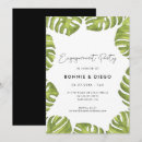 Search for leaves engagement party invitations Typography