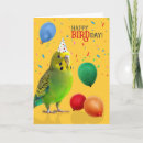 Search for yellow and green birthday cards Birds