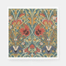 Search for vintage botanical print napkins William morris