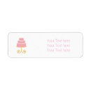 Search for wedding cake return address labels Pink