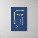 Recherche de visage abstrait toiles Moderne