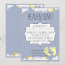 Search for heaven sent baby shower invitations Sky