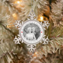 Search for snowflake ornaments Mr and mrs