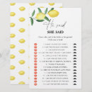 Search for lemon bridal shower games Elegant